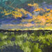 Texas Artist Ken Arthur Sagebrush Sunset Acrylic painting