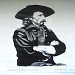 Texas painter artist Ken Arthur - Black & White Series of Cultural Icons. Acrylic on Canvas.