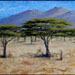 Texas painter Ken Arthur The Serengeti Painting - Oil on Canvas