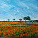 Texas painter artist Ken Arthur Wildflowers Texas Hill Country Painting - Oil on Board