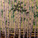 Texas painter Ken Arthur Birch Trees Painting- Acrylic on Board