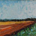 Texas painter artist Ken Arthur - Plowed Fields Texas Hill Country Painting - Oil on Board