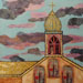 Texas painter artist Ken Arthur - Sailing to Byzantium - Mixed Media on Board